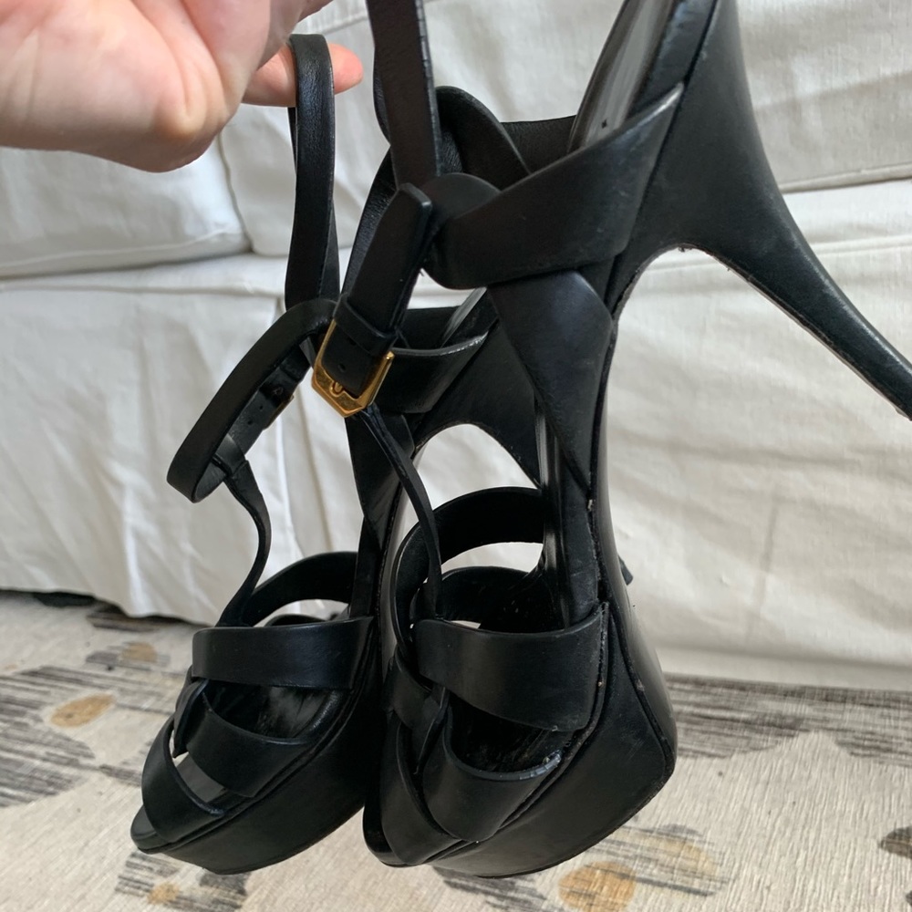 Saint Laurent Paris tribute 75mm heels black 39 - Picture 9 of 11